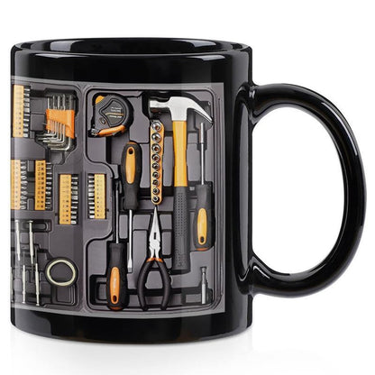 Creativity Funny Coffee Mug – Mechanic Toolbox Set Pattern