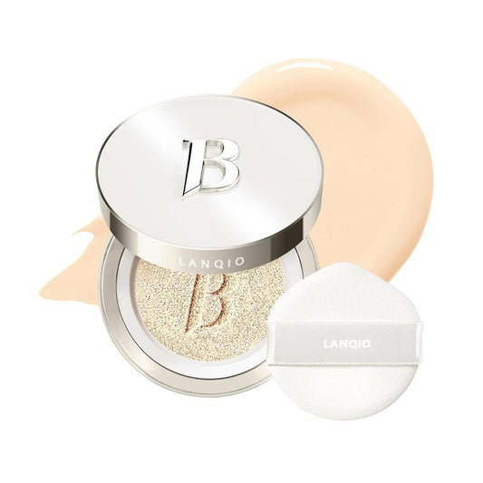 LANQIO Covericious Ultimate Cover Cushion | Up to 100HR Long-Wear Foundation | 20 Shades for All Skin Tones | Matte & Lightweight Finish | Korean Cushion Foundation