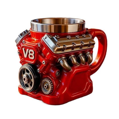 V8 Engine-Themed Coffee Mug