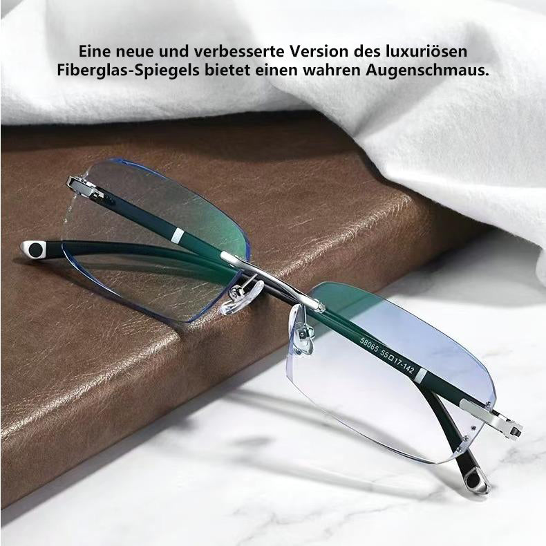 Rahmenlose Gleitsichtbrille – Multifokale Sicht mit Blaulichtschutz für Damen und Herren