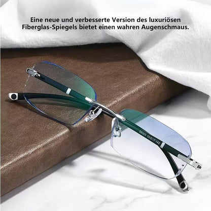 Rahmenlose Gleitsichtbrille – Multifokale Sicht mit Blaulichtschutz für Damen und Herren