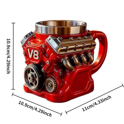 V8 Engine-Themed Coffee Mug