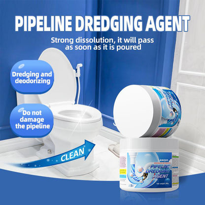 LANQIO-Powerful Pipe Dredging Agent for Kitchen and Toilet Pipelines - Dissolves 200+ Blockages and Kills 99% of Bacteria