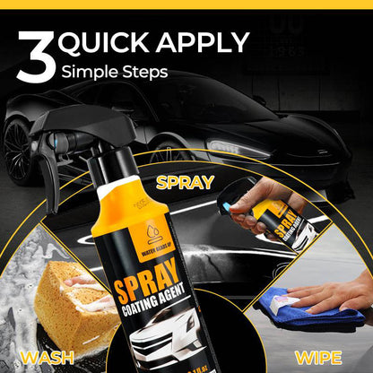 LANQIO Nano Car Coating Spray for Hydrophobic Protection, Deep Gloss Shine & Paint Protection
