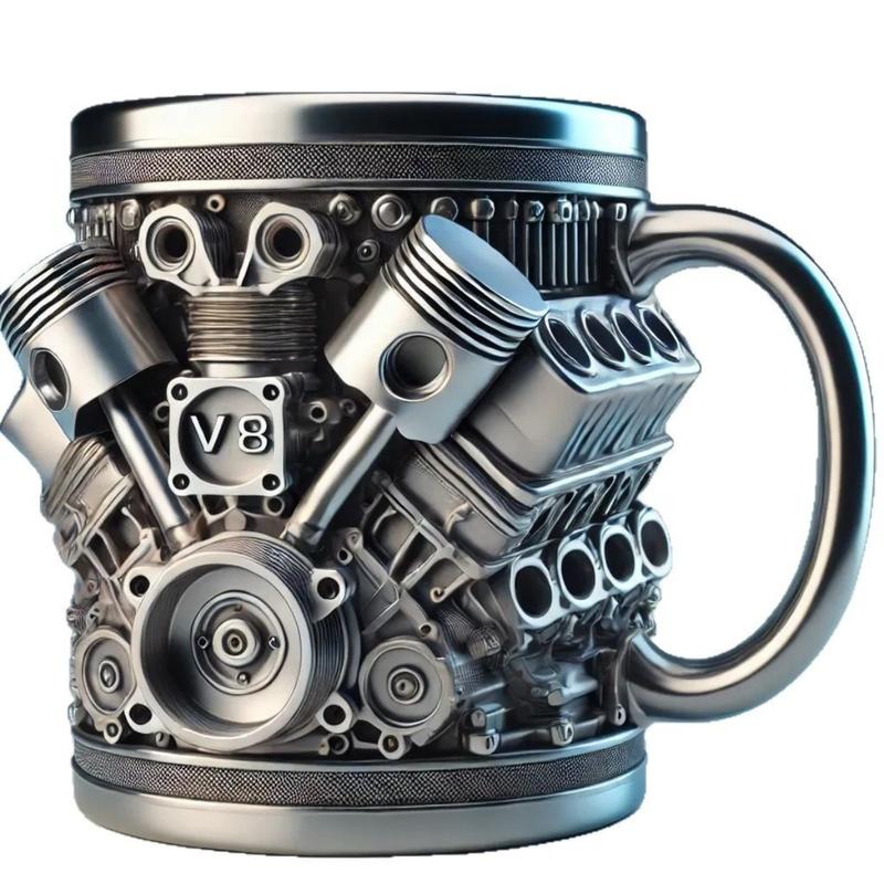 V8 Engine-Themed Coffee Mug