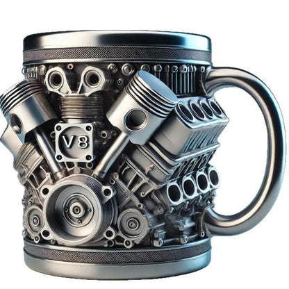 V8 Engine-Themed Coffee Mug