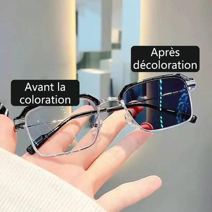 Lunettes de lecture progressives sans monture – Vision multifocale avec protection contre la lumière bleue pour hommes et femmes