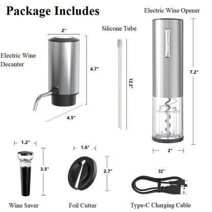 Electric Wine Aerator - Kitchen Utensil for Easy Wine Dispensing