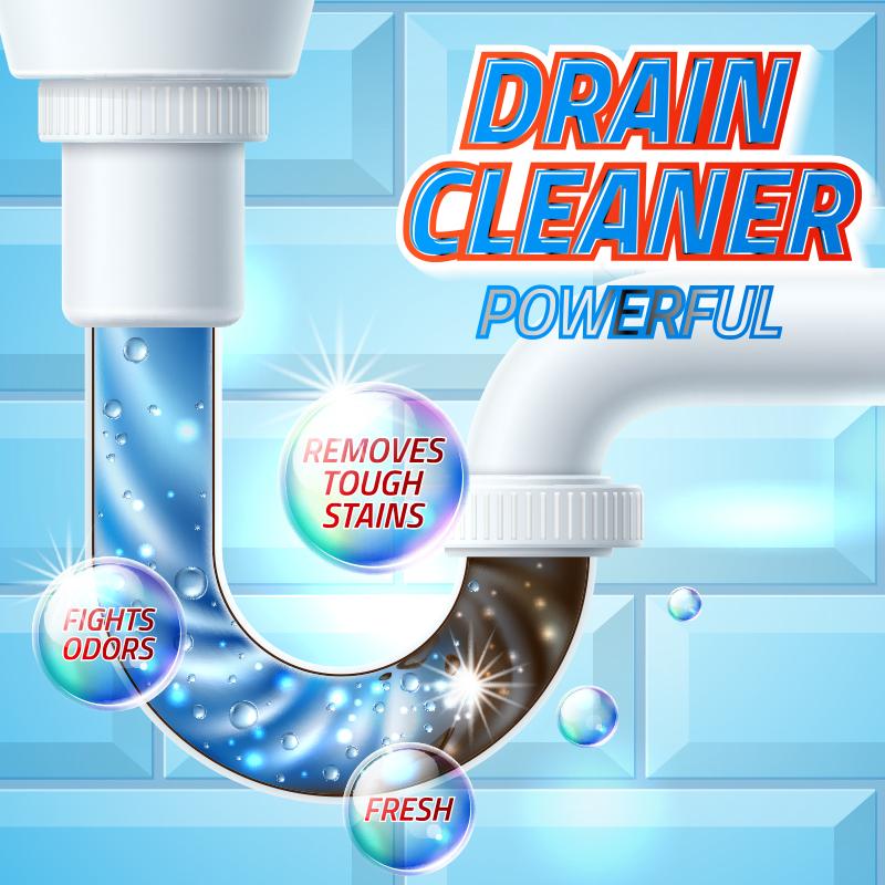 LANQIO-Powerful Pipe Dredging Agent for Kitchen and Toilet Pipelines - Dissolves 200+ Blockages and Kills 99% of Bacteria