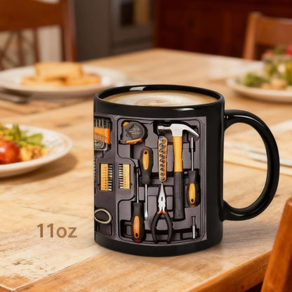 Creativity Funny Coffee Mug – Mechanic Toolbox Set Pattern