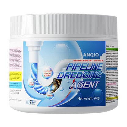 LANQIO-Powerful Pipe Dredging Agent for Kitchen and Toilet Pipelines - Dissolves 200+ Blockages and Kills 99% of Bacteria