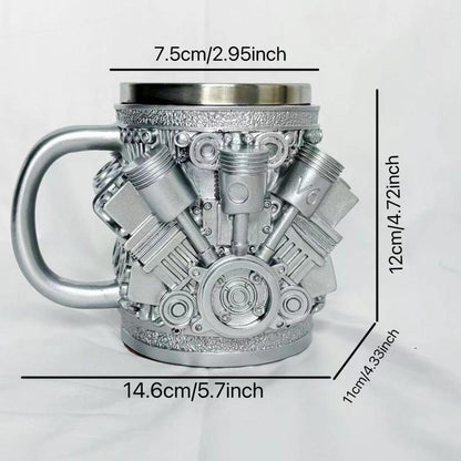 V8 Engine-Themed Coffee Mug