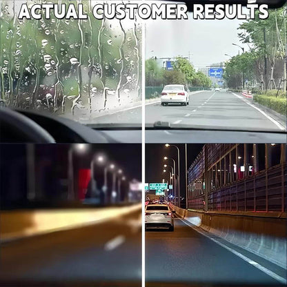 Windshield Oil Film Remover Wand, Glass Cleaning Emulsion Kit for Streak-Free Automotive Glass & Rain Repellent Prep