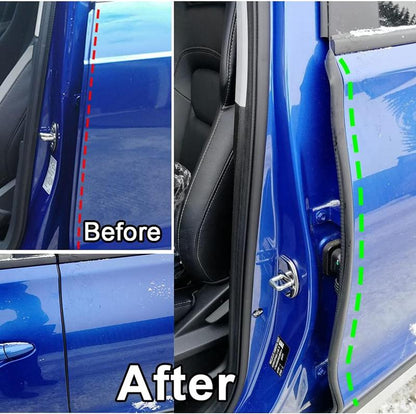 Car Door B-Pillar Seal Strip 2PCS, EPDM Rubber Weather Stripping for Noise Reduction, Dustproof & Waterproof