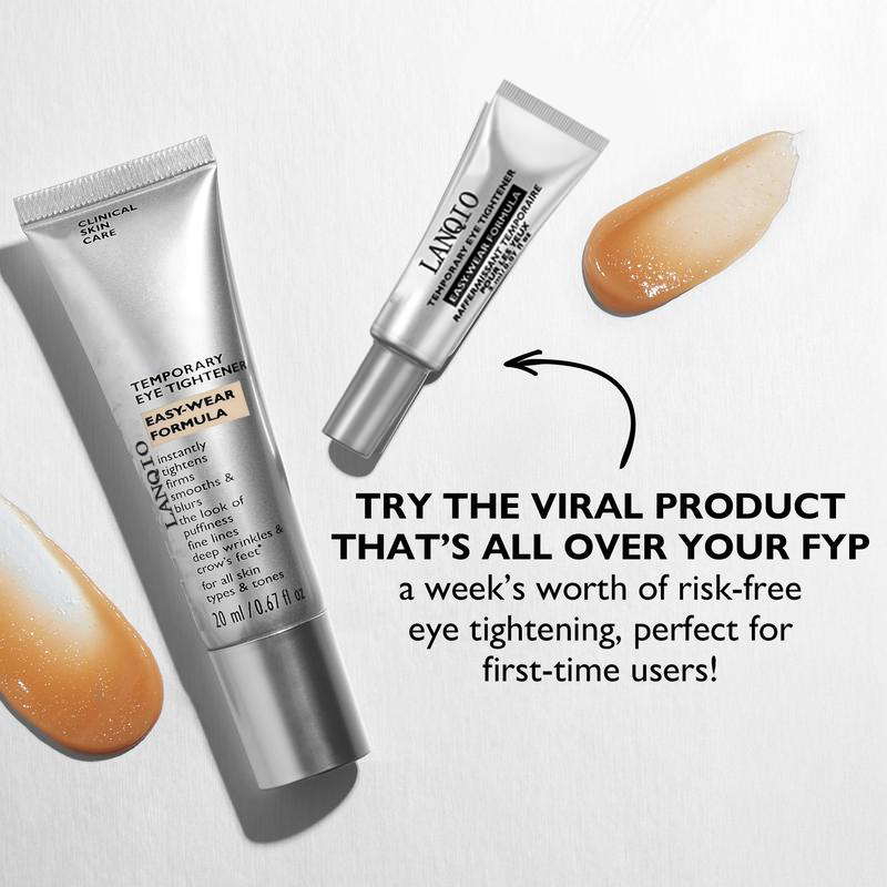 LANQIO Instant Eye Tightening Cream 20ml – Temporary Firming for Under-Eye Puffiness, Fine Lines & Wrinkles