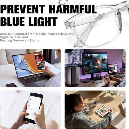Blue Light Blocking Glasses for Men and Women, Anti-Glare Computer Glasses for Gaming, Office & Screen Use