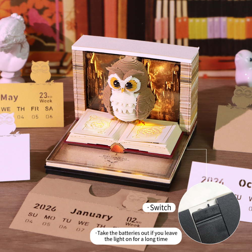lanqio® Calendar 3D - Magic Owl