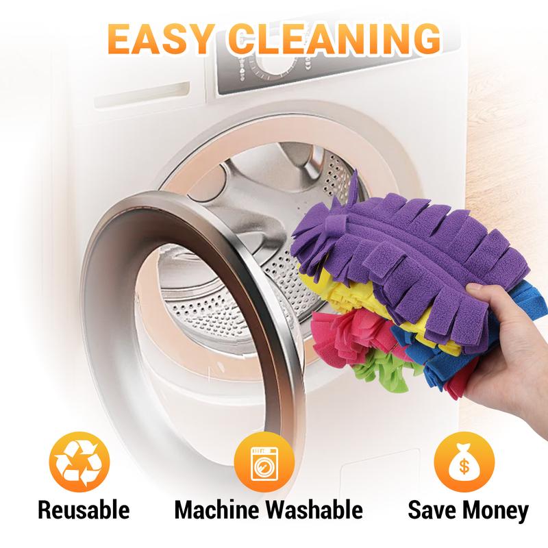 Electrostatic Duster Refills for Swiffer, 360° Multi-Surface Dust Removal with 4X Microfibers, Unscented Disposable Cleaning Refills (6 Pack)