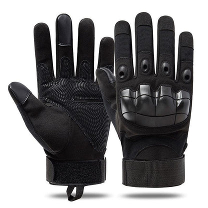 Tactical Full Finger Gloves with Soft Knuckle Protection, Touchscreen & Non-Slip Grip for Motorcycle, Outdoor Sports & Work