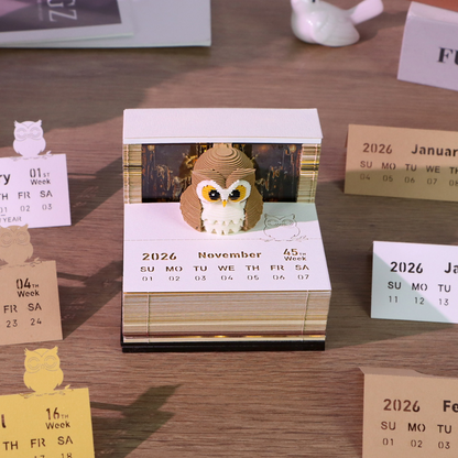 lanqio® Calendar 3D - Magic Owl