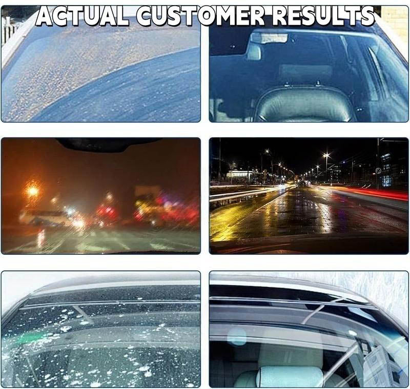 Windshield Oil Film Remover Wand, Glass Cleaning Emulsion Kit for Streak-Free Automotive Glass & Rain Repellent Prep