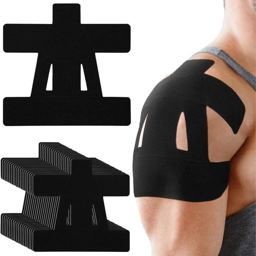 LANQIO Kinesiology Tape for Shoulder Pain Relief – Pre-Cut, Waterproof, Breathable, and Elastic Tape for Sports & Muscle Support