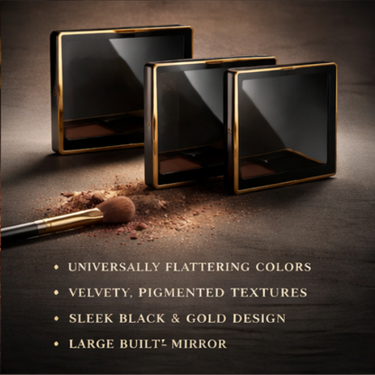 Luxury 4-Color Eyeshadow Palette – Universally Flattering Matte & Shimmer Shades for Effortless Glam