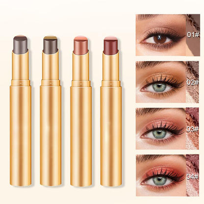 3-in-1 Easy Eyeshadow Stick – Smudge-Proof, One-Stroke Application with Creamy Shimmer Trio for Beginners