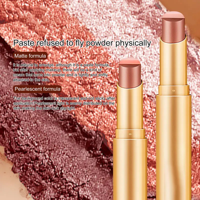 3-in-1 Easy Eyeshadow Stick – Smudge-Proof, One-Stroke Application with Creamy Shimmer Trio for Beginners