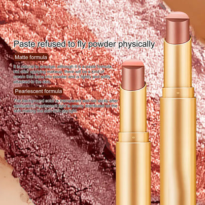 3-in-1 Easy Eyeshadow Stick – Smudge-Proof, One-Stroke Application with Creamy Shimmer Trio for Beginners