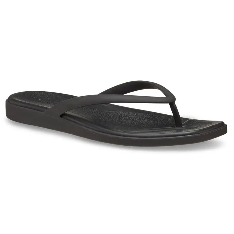 Women’s Miami Flip Flops – Minimal Strap Summer Sandals with Subtle Wedge & Square Toe