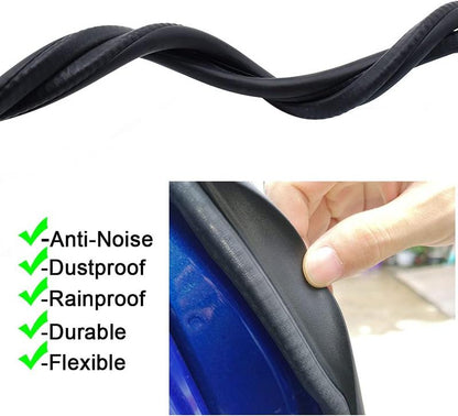 Car Door B-Pillar Seal Strip 2PCS, EPDM Rubber Weather Stripping for Noise Reduction, Dustproof & Waterproof