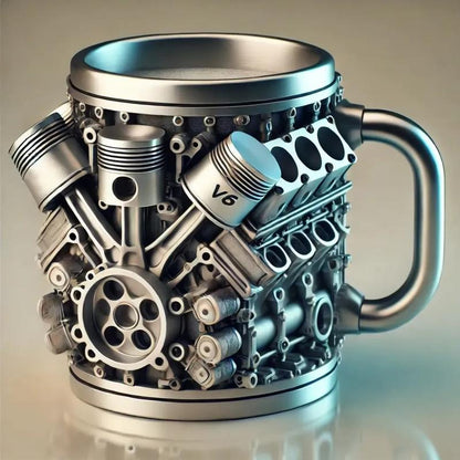 V8 Engine-Themed Coffee Mug