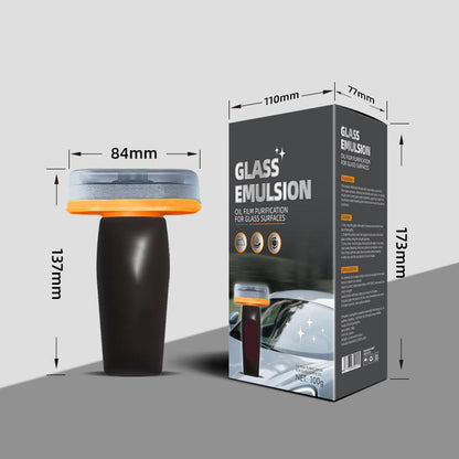 Windshield Oil Film Remover Wand, Glass Cleaning Emulsion Kit for Streak-Free Automotive Glass & Rain Repellent Prep