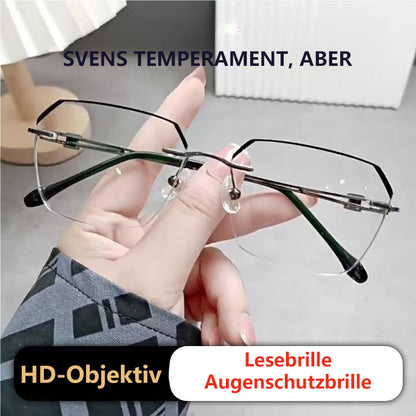 Rahmenlose Gleitsichtbrille – Multifokale Sicht mit Blaulichtschutz für Damen und Herren