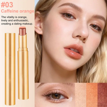 3-in-1 Easy Eyeshadow Stick – Smudge-Proof, One-Stroke Application with Creamy Shimmer Trio for Beginners