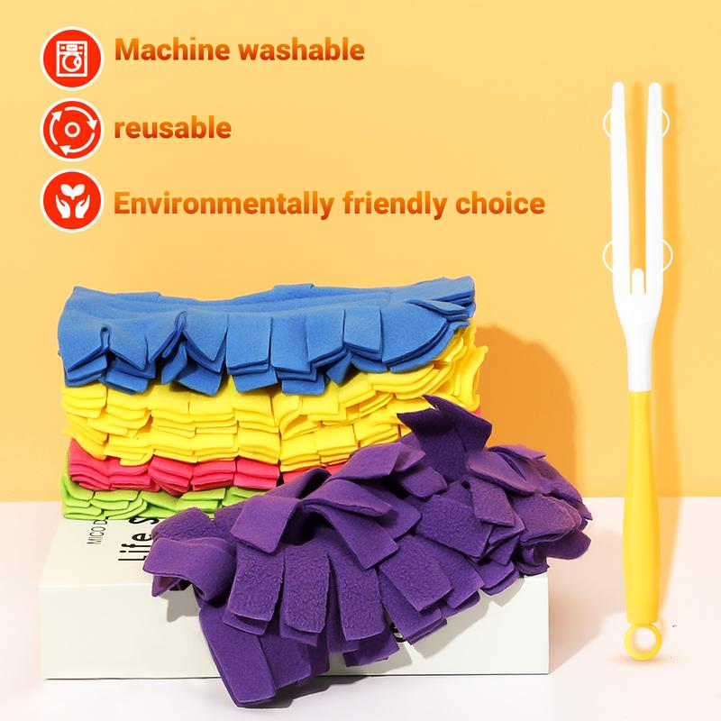 Electrostatic Duster Refills for Swiffer, 360° Multi-Surface Dust Removal with 4X Microfibers, Unscented Disposable Cleaning Refills (6 Pack)