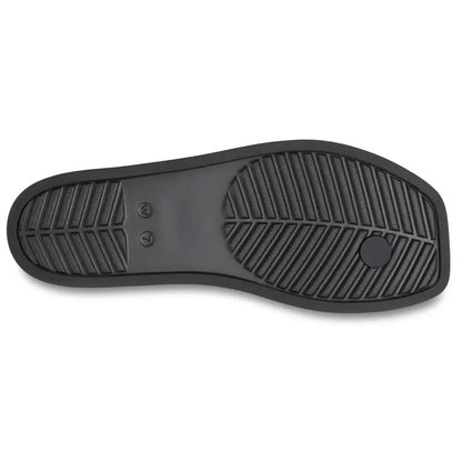 Women’s Miami Flip Flops – Minimal Strap Summer Sandals with Subtle Wedge & Square Toe