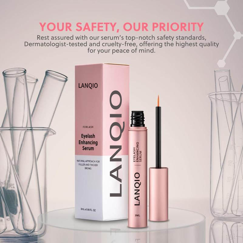 LANQIO Lash Enhancing Serum with Peptides & Plant Botanicals for Thinning Lashes – 3ML