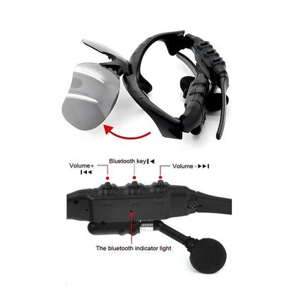 Smart Bluetooth Sport Sunglasses with Built-In Audio