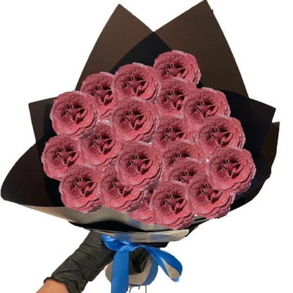 💕Glitter Rose Bouquet💕Couple Glitter Everlasting Rose Bouquet (Never Wither)