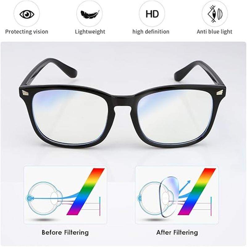 Blue Light Blocking Glasses for Men and Women, Anti-Glare Computer Glasses for Gaming, Office & Screen Use