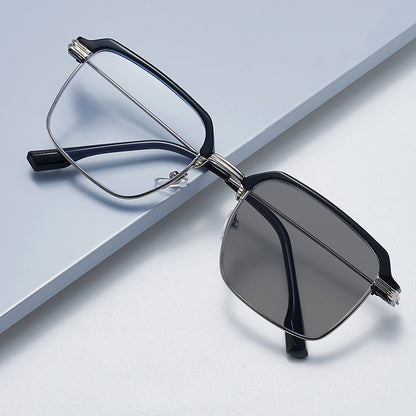 Frameless Progressive Reading Glasses – Multi-Focus Vision with Blue Light Protection for Men & Women