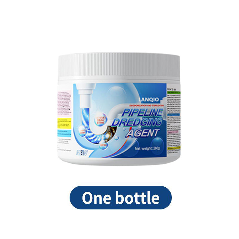 LANQIO-Powerful Pipe Dredging Agent for Kitchen and Toilet Pipelines - Dissolves 200+ Blockages and Kills 99% of Bacteria